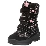Lico Alpha V 720028, Maedchen Stiefel, schwarz, (schwarz-rosa )