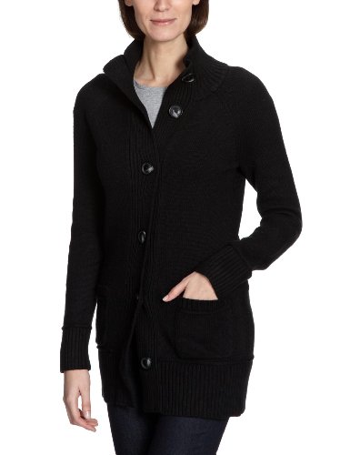 Eddie Bauer Damen Strickjacke 24103544, Gr. 34/36 (S), Schwarz (braun) Preisvergleich