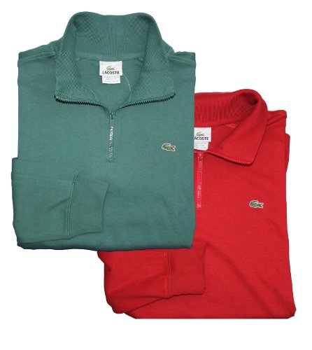 Lacoste Mens Half-zip Interlock Sweatshirt