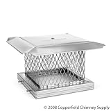 41koppNPAFL. SL160  Copperfield 13802 8 x 8 Inch HomeSaver Pro Single Flue 10 Inch Mesh Cap, Stainless