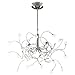 PLC Lighting 6030 SN 20-Light Chandelier Fusion Collection, 40" x 24"