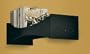 Slade Wall-Mounted CD Shelf in Black Finish