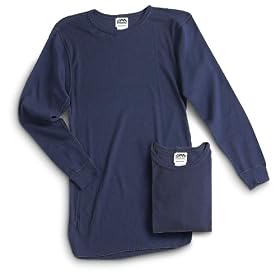 2 - Pk. Mens Thermo - Gear� PolyPro Crew - neck Top Navy by Medalist