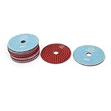 uxcell ダイヤモンド研磨パッド　ブルー　レッド　樹脂　400グリット ウェット　10個入り