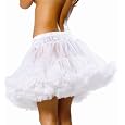 Sexy Adult Women Puffy Petticoat, White, One Size