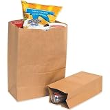 Box Partners BGG118K 8.25 in. x 5.94 in. x 13.38 in. Kraft Grocery Bags