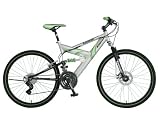 Kawasaki 74226-9 KDX226FS Dual Suspension 26 Inch Mountain Bike - Silver