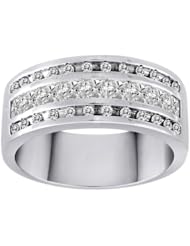 10k White Gold Diamond Ring (1 cttw, H-I Color, I1-I2 Clarity)