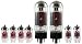 Fender Super / Pro / Bandmaster Reverb Tube Set, JJ Tubes, (x2 6L6GC, x4 12AX7, x2 12AT7)