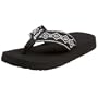 Reef Women's Sandy Flip Flop,Black/Silver,9 M