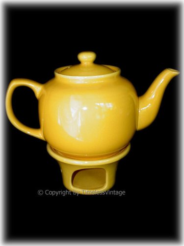 Best Cheap Yellow Classic 6 Cup Ceramic Teapot