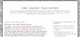 One Angry Daughter