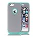 iPhone 6S Plus Case 5.5 inch,Premium Exact-Fit ltra Slim Hybrid Series HybridScratch Resistant Heavy Duty Dual Layer 2in1 hock AbsorbingSilicone Bumper Cover for Apple iPhone 6 Plus(Teal)