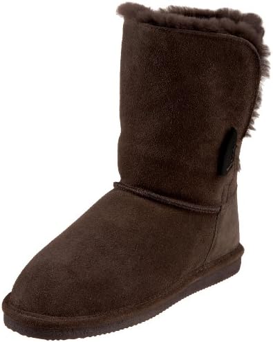 BEARPAW Women's Victorian Boot,Chocolate,7 M US