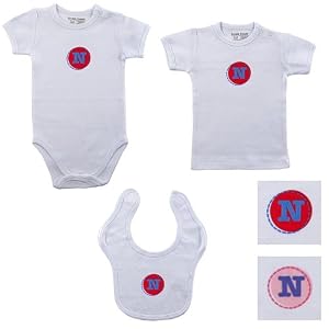 Personalized Initial Baby Clothes Set - N