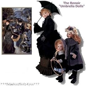 U.S. United States Historical Society Renoir Umbrella Doll Set Limited Edition