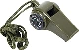 from Mil-Com Mil-Com Emergency Whistle with Button Compass & Thermometer