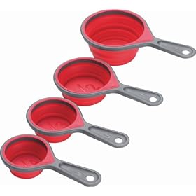 Chef'n SleekStor™ Collapsible Measuring Cup Set, Cherry by Chef'n