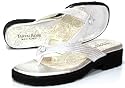 Taryn Rose 'Tyra' Thong Sandals Womens - Silver