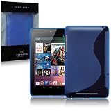 Asus Google Nexus 7 S Curve TPU Gel Skin Case / Cover - Blueby Terrapin