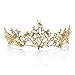 Aukmla Wedding Crowns and Tiaras Baroco Style for Women (Queen Style)