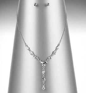 Autograph Mixed Diamanté Y Necklace 