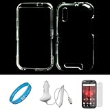 Clear Hard Plastic Protector Case Cover for Motorola Droid Bionic XT865 (Ve ....