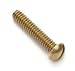 Brass Screws Slotted Round Head 1-72, ASTM B16