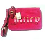 Juicy Couture Authentic Velour Pink Wristlet Handbag