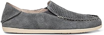 Olukai Nohea Perf - Womens Comfort Shoe Basalt/Tapa - 8.5
