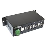 CoolGear Surge Protected Metal 7-Port USB 2.0 Hub w/ DIN RAIL Mounting Kit Japan NEC Chip