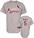 Albert Pujols Jersey: Adult 2010 Majestic Road Grey Replica #5 St. Louis Cardinals Jersey