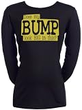 from Spoilt Rotten Spoilt Rotten - Does My Bump Look Big In This - Maternity Top Funny Maternity Wear Black, Medium, M