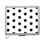 GLAM Travel Contact Lens Case: Contact Case, Cleaning Solution, Tweezers & Mirror - Part of the Vintage Collection, Polka Dots