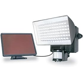 80 LED Solar-Power Motion-Activated Outdoor Light (Black)