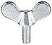 Peerless Hardware Wing Screw, Iron, Zinc, 3/8-16 x 2 In, PK25 Malleable Iron 1-EFR-07-17- - 1 Each