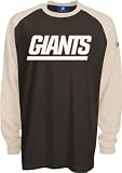 New York Giants Brown/Natural Long Sleeve Crew