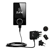 International Wall / AC Charger for the Microsoft Zune 80GB 2nd Gen - Gomadic Brand w/ TipExchange Technology