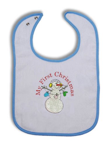 Personalized Baby Bib - My First Christmas