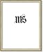 16x20 / 16'' x 20'' Frame for Picture Photo or Poster, Solid Wood, Off-white & Gold, style #612