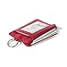 RFID Slim ID Wallet Card Holder - Key Ring Front Pocket Wallet with Coin Zipper