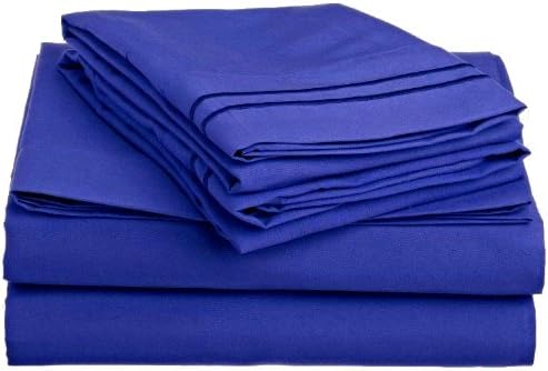 Clara Clark 4-Piece Bed Sheet Set, Queen, Royal Blue