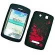 RIM BlackBerry Storm 9530 Thunder 9500 Laser Skin Case Soft Rubber Silicone Protector Image Cover "Red Hearts" Design