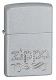 Zippo Scroll- Satin Chrome