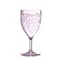 Embossed Grape Acrylic Stemware Wine Glass 14 Oz. Set of 4