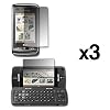 3 Pack of Premium Reusable LCD Screen Protector for LG enV Touch VX11000