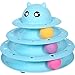 UPSKY Cat Toy Roller 3-Level Turntable Cat Toys Balls with Six Colorful Balls Interactive Kitten Fun Mental Physical Exercise Puzzle Kitten Toys