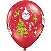 Luftballons Christmastree Qualatex, 5 St.