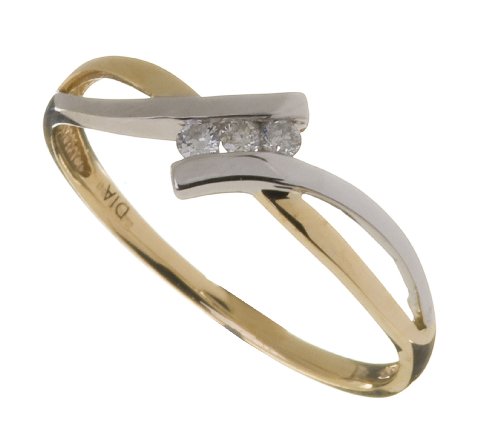 Damen-Ring 9 Karat (375) Gelbgold Gr. 53 (16.9)  11 Saphir Diamanten 9-RD9436S Preisvergleich