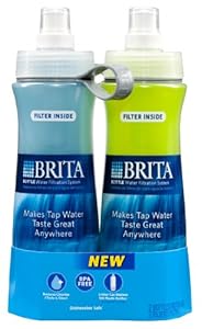 Brita 20-Ounce Bottle with Filter, Twin Pack